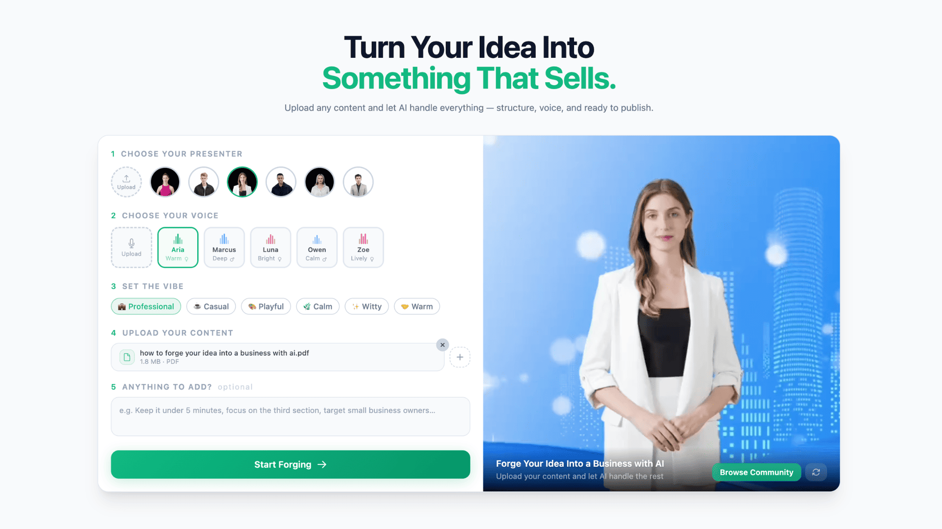 How to Forge Your Idea Into a Business with AI